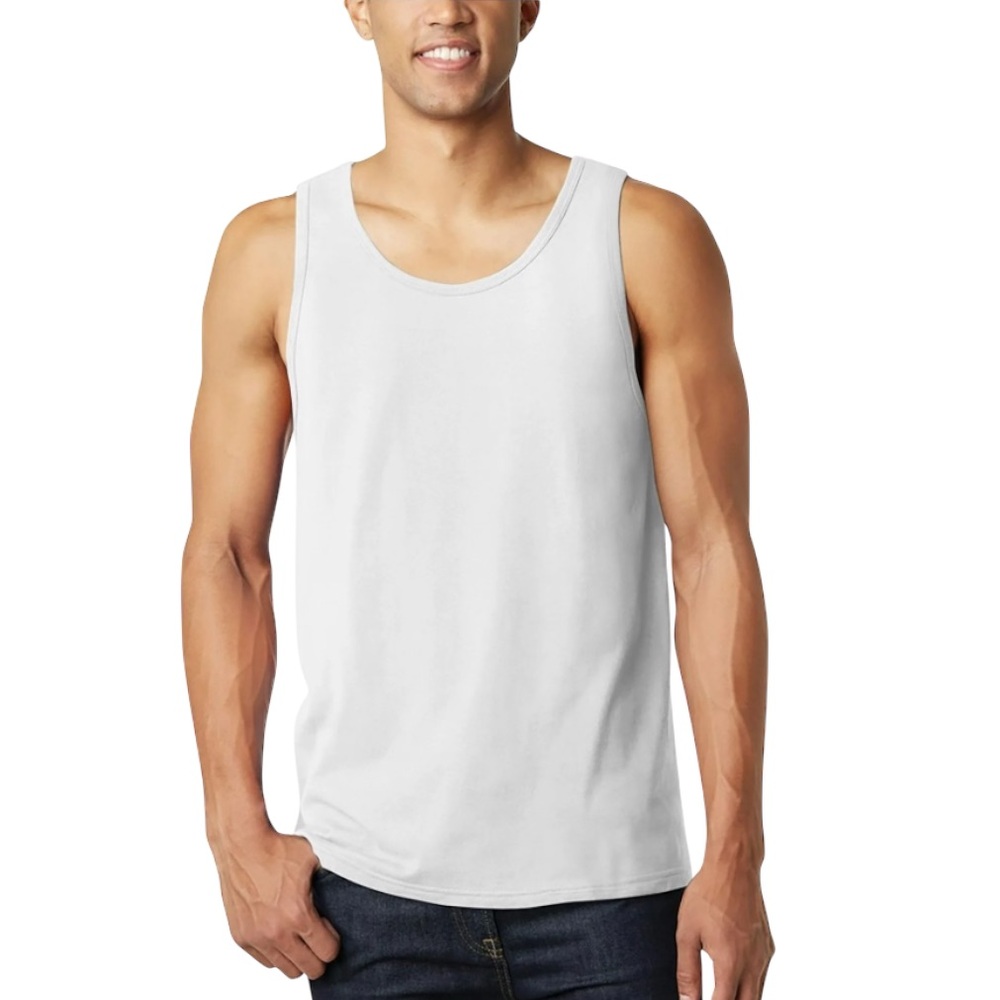 NWT! Hat and Beyond Men’s Muscle Tank Top – White (XL)